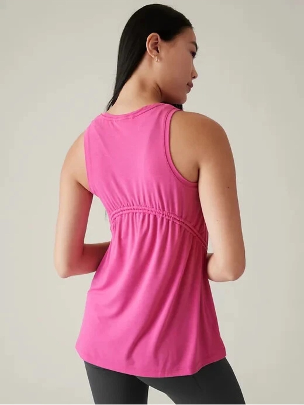Athleta Air Out Cinch Tank‎ Top Pink Small